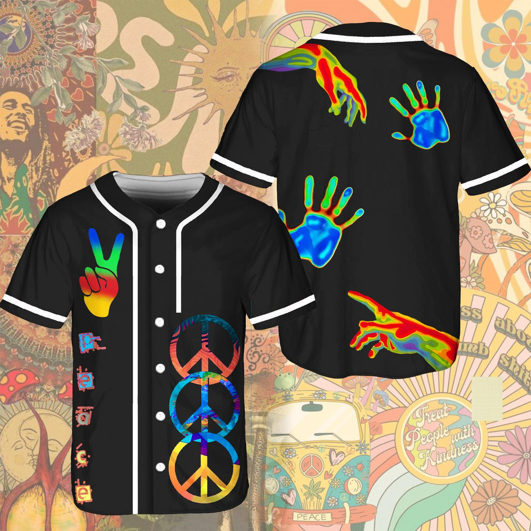 Hippie Personality Graffiti Baseball Jersey