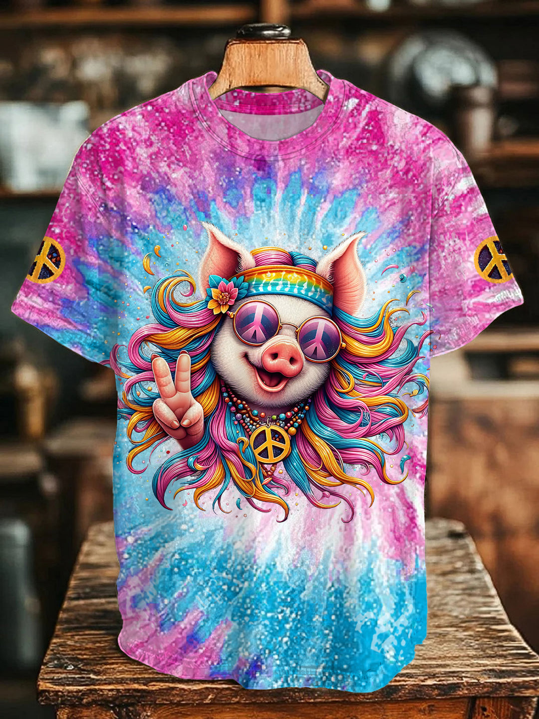 Hippies Crew Neck T-shirt