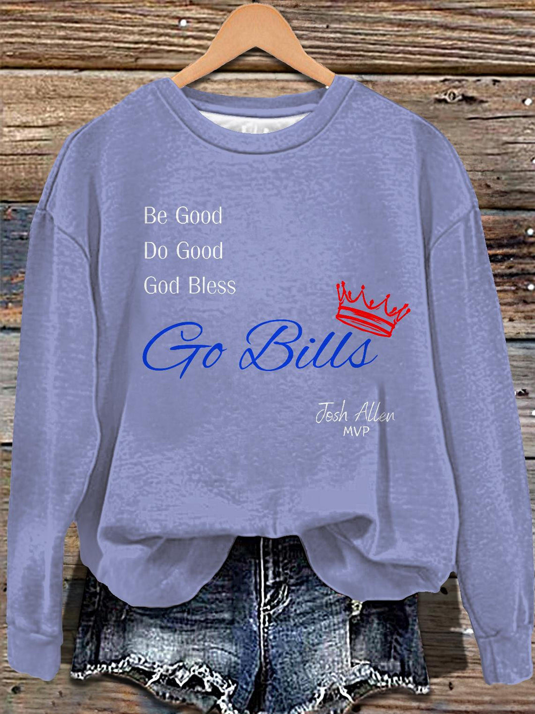 Buffalo Bills Football Printed Long Sleeve Casual Top