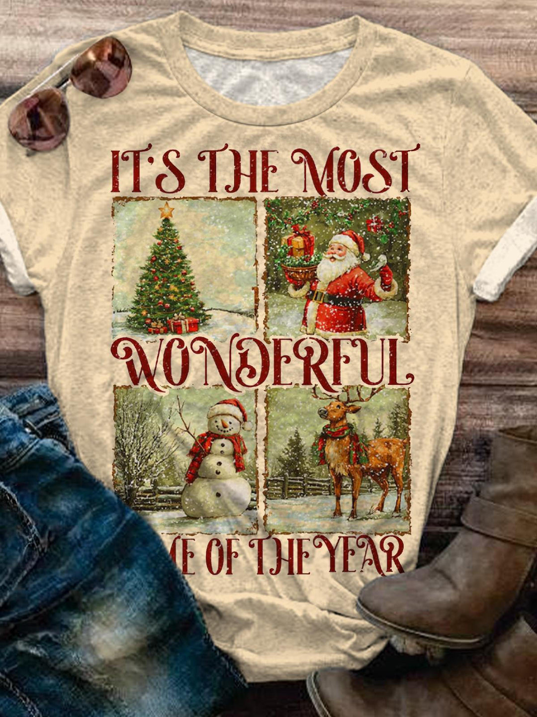 It's The Most Wonderful Time Of The Year Crew Neck T-shirt
