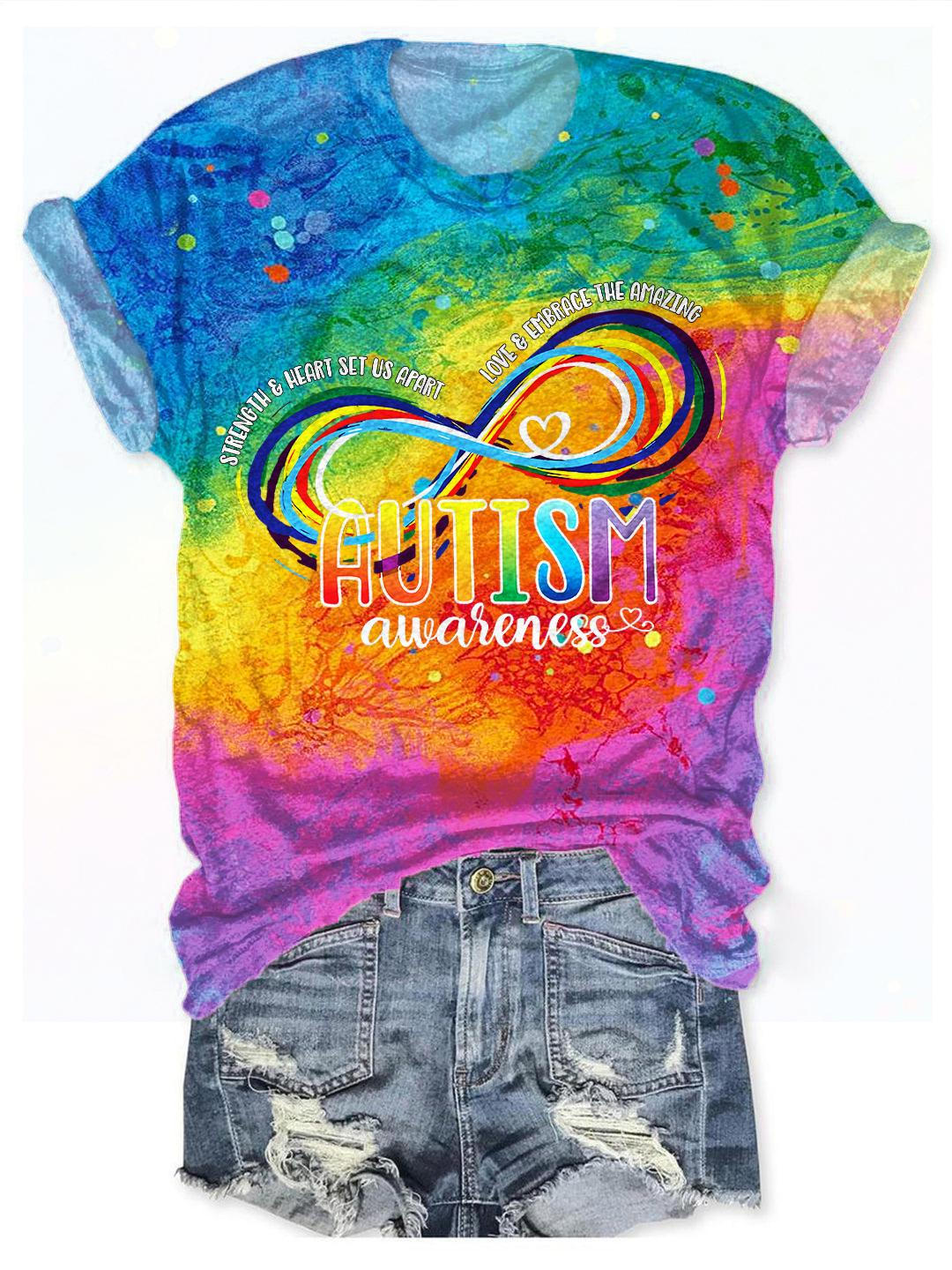 Autism Awareness Crew Neck T-shirt