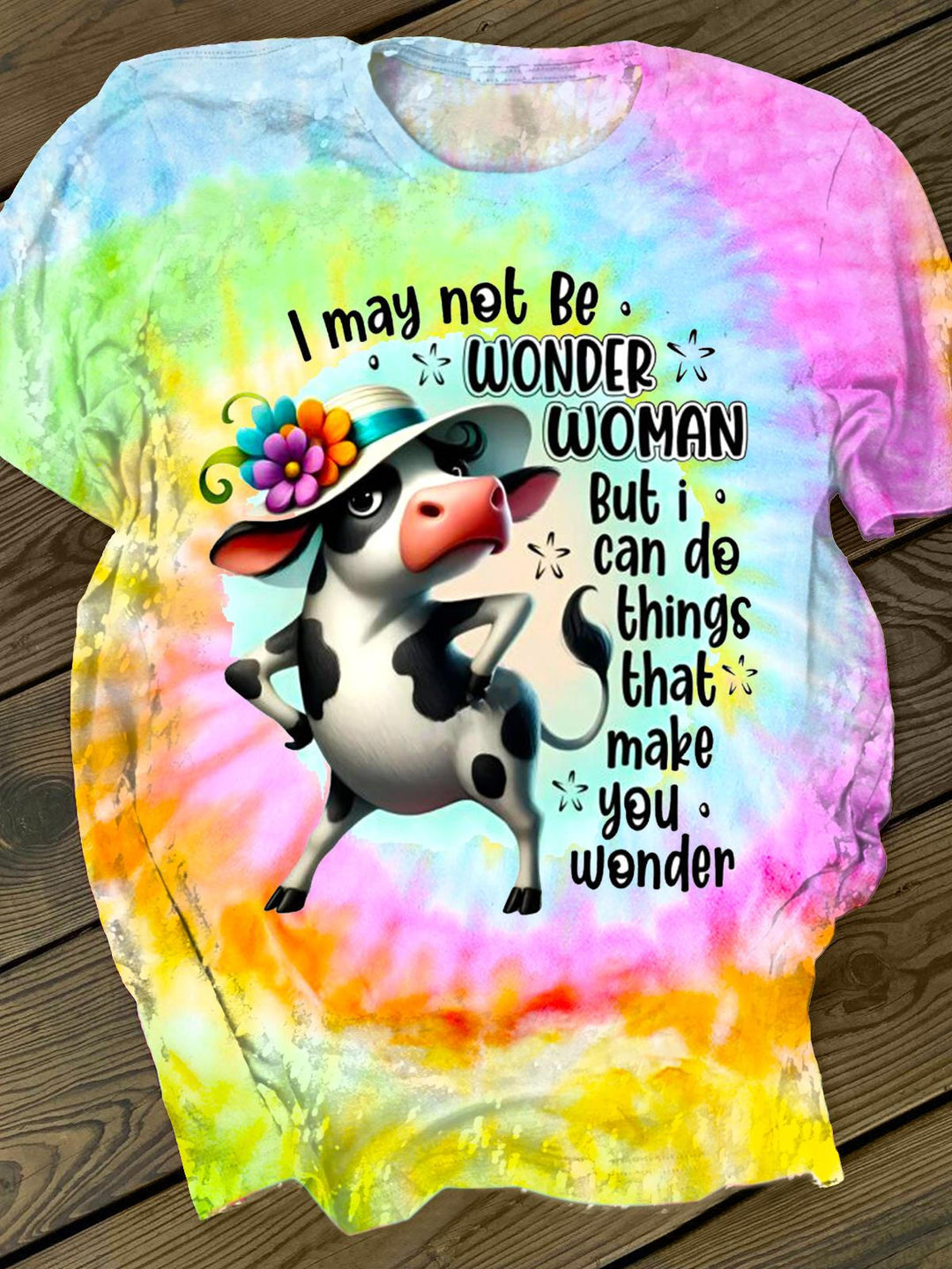 Funny Cow Crew Neck T-shirt