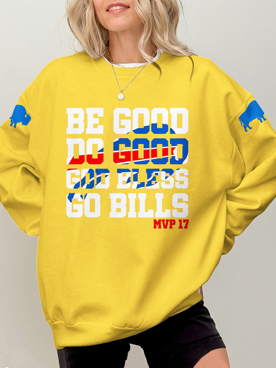 Buffalo Bills Football Printed Long Sleeve Casual Top