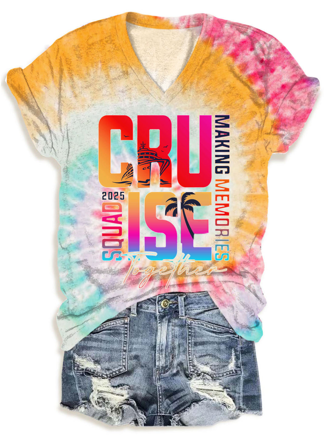 Cruise Squad 2025 V-Neck T-Shirt