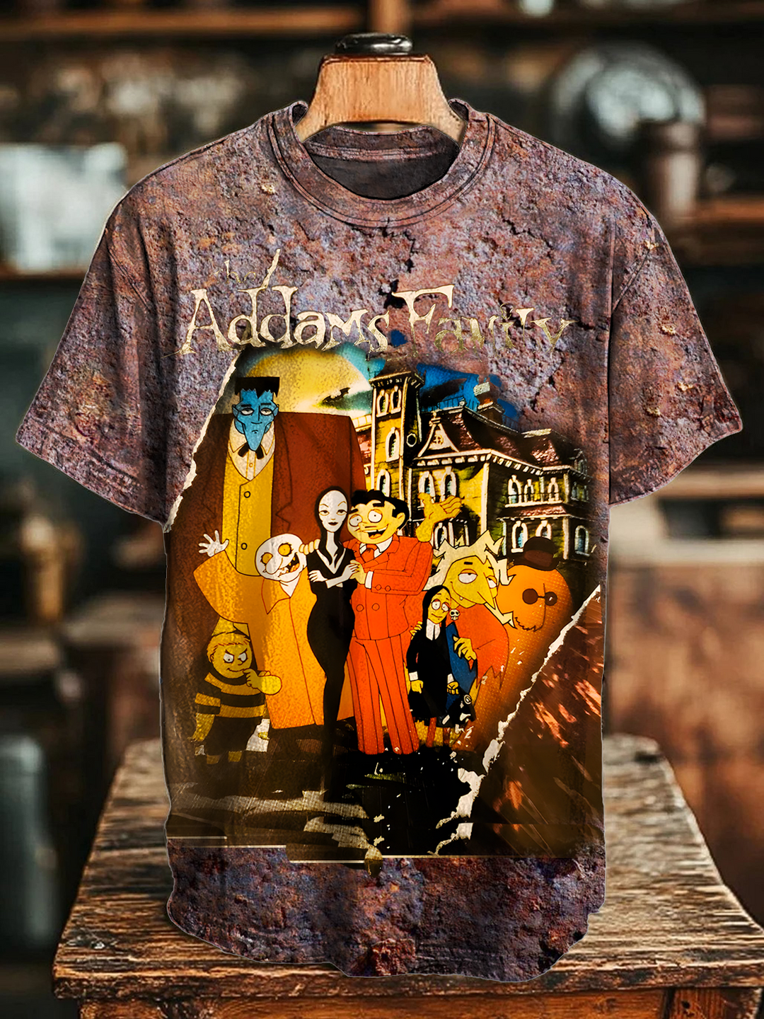 The Addams Family Crew Neck T-shirt