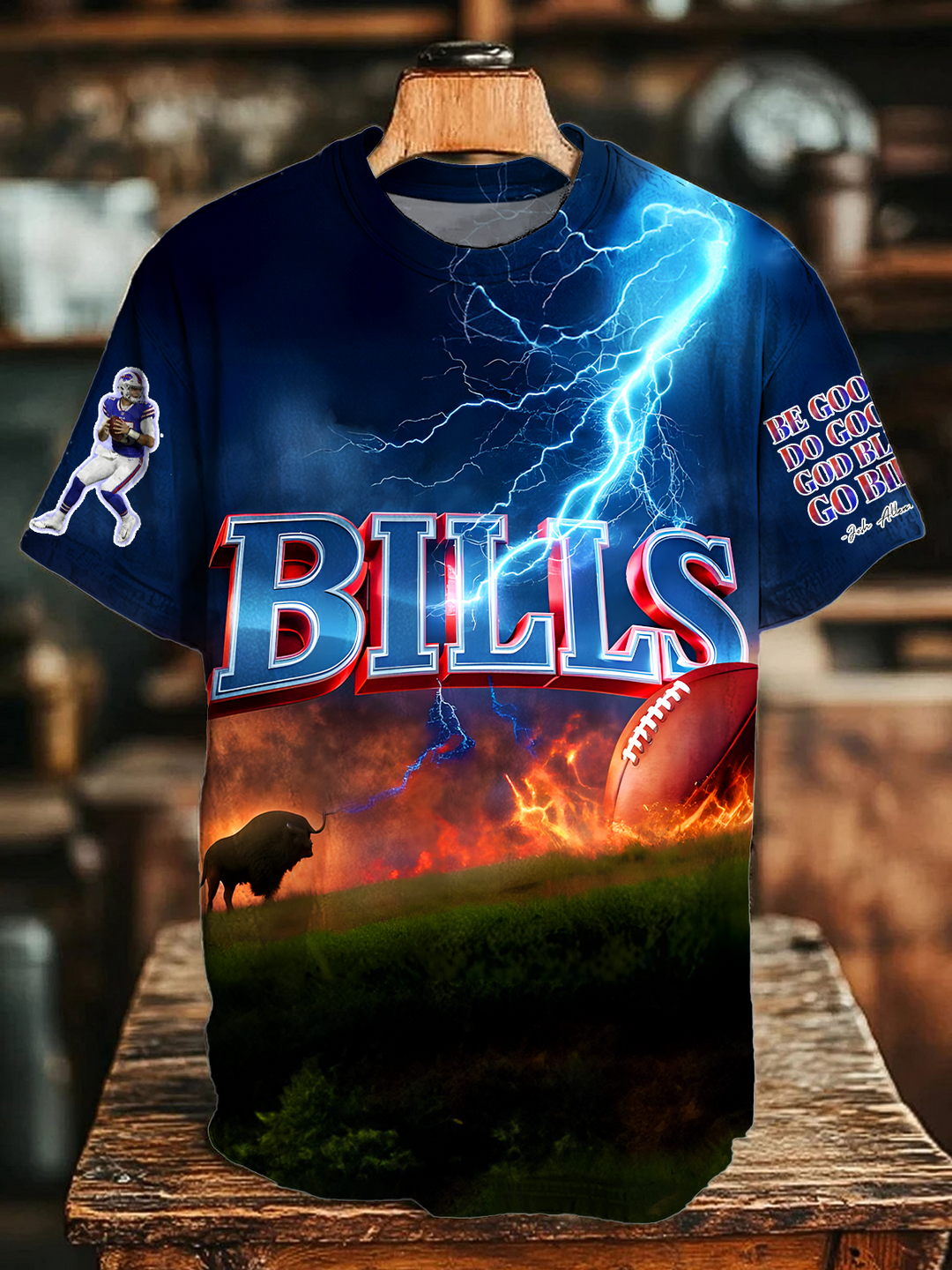 Bills Football Fan Crew Neck T-shirt