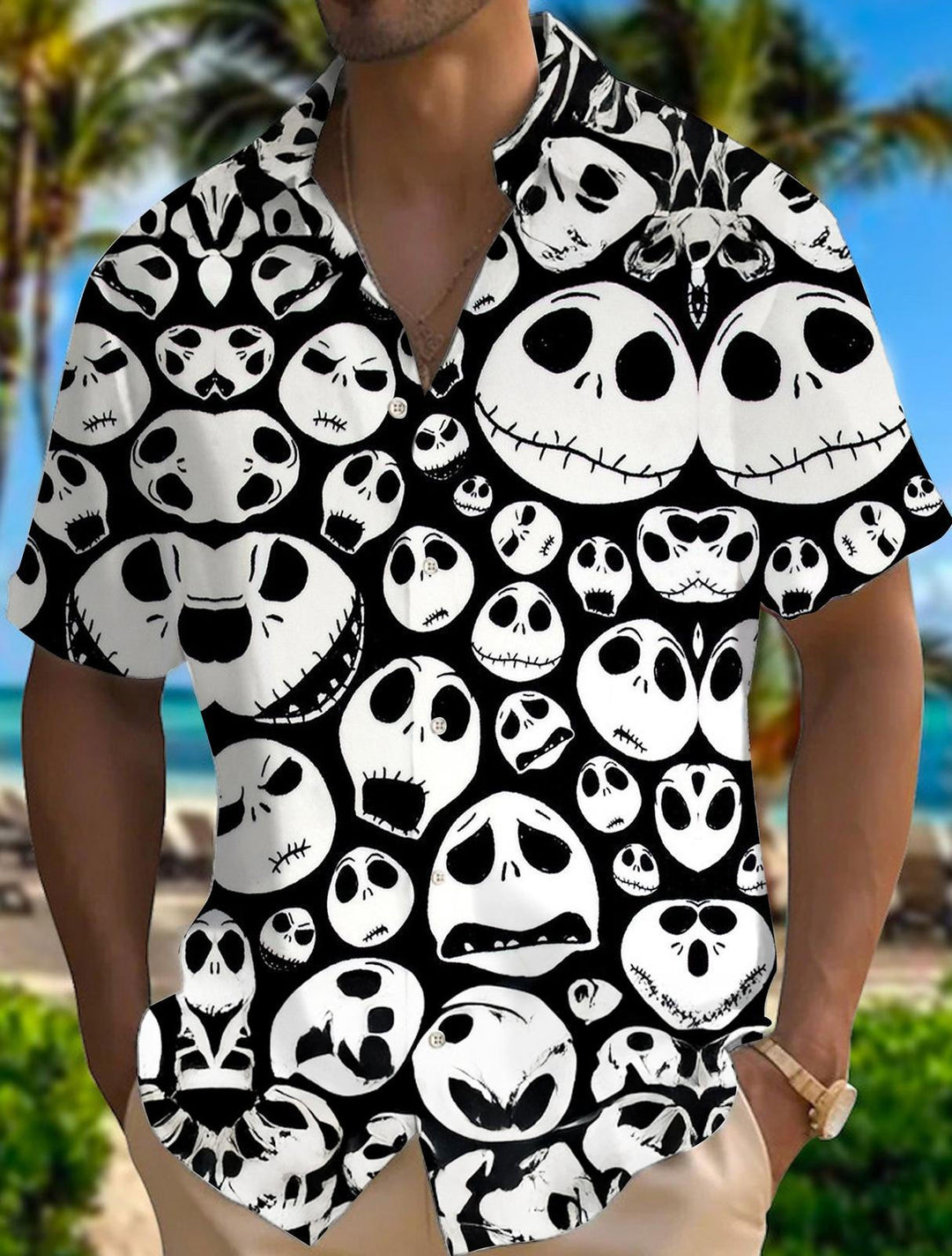 The Nightmare Before Christmas Men's Short Sleeve Shirts