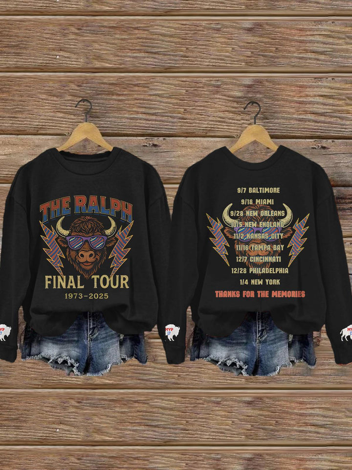 Buffalo Bills Printed Long Sleeve Casual Top