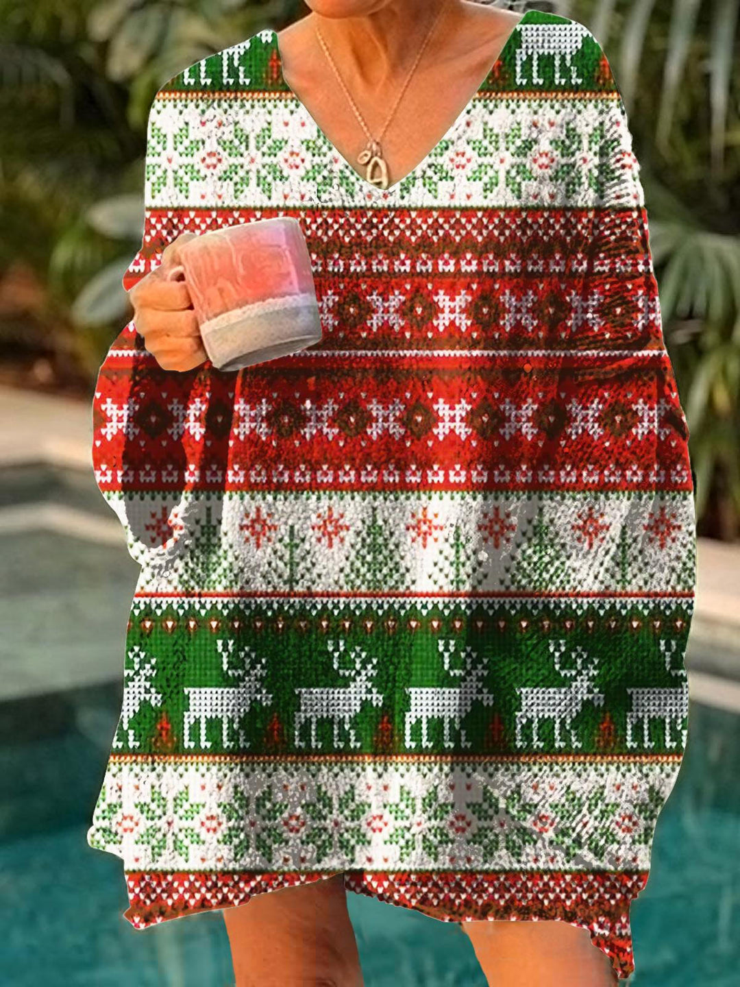Retro Classic Christmas Casual Pullover Sweater