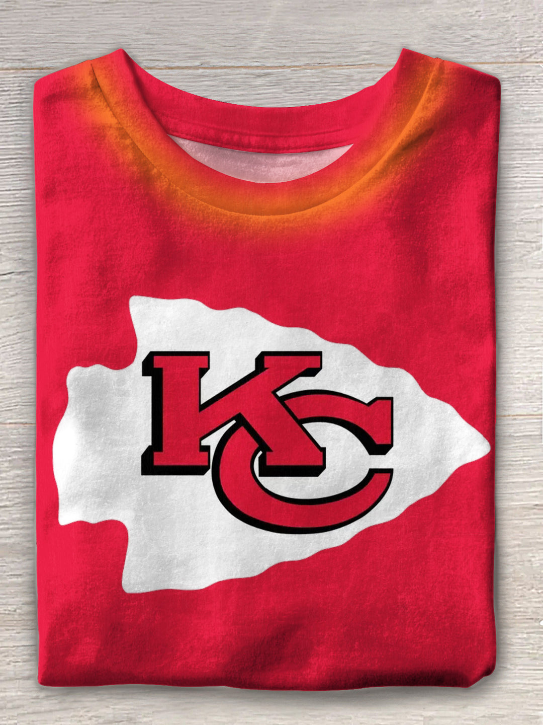Kansas Chiefs Printed Crew Neck T-shirt