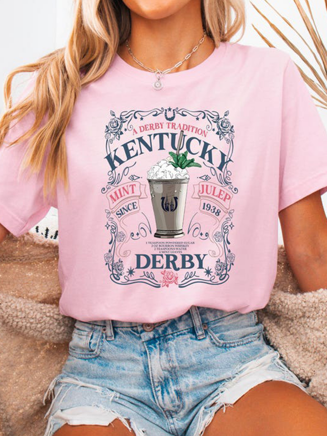 A Derby Tradition Kentucky Mint Julep Crew Neck T-shirt