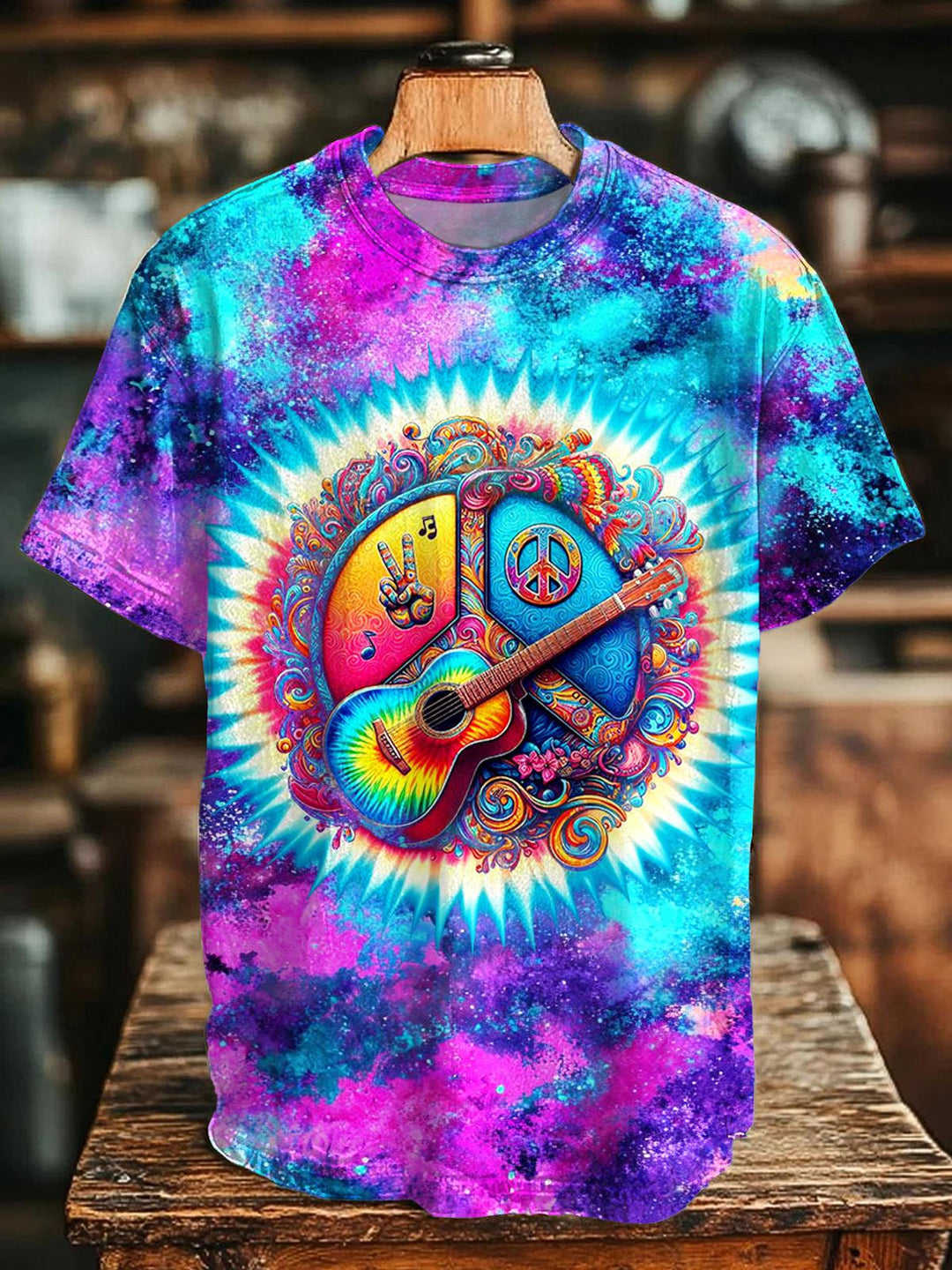Hippie Printed Crew Neck T-shirt
