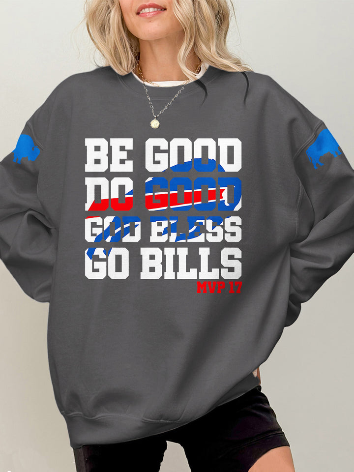 Buffalo Bills Football Printed Long Sleeve Casual Top