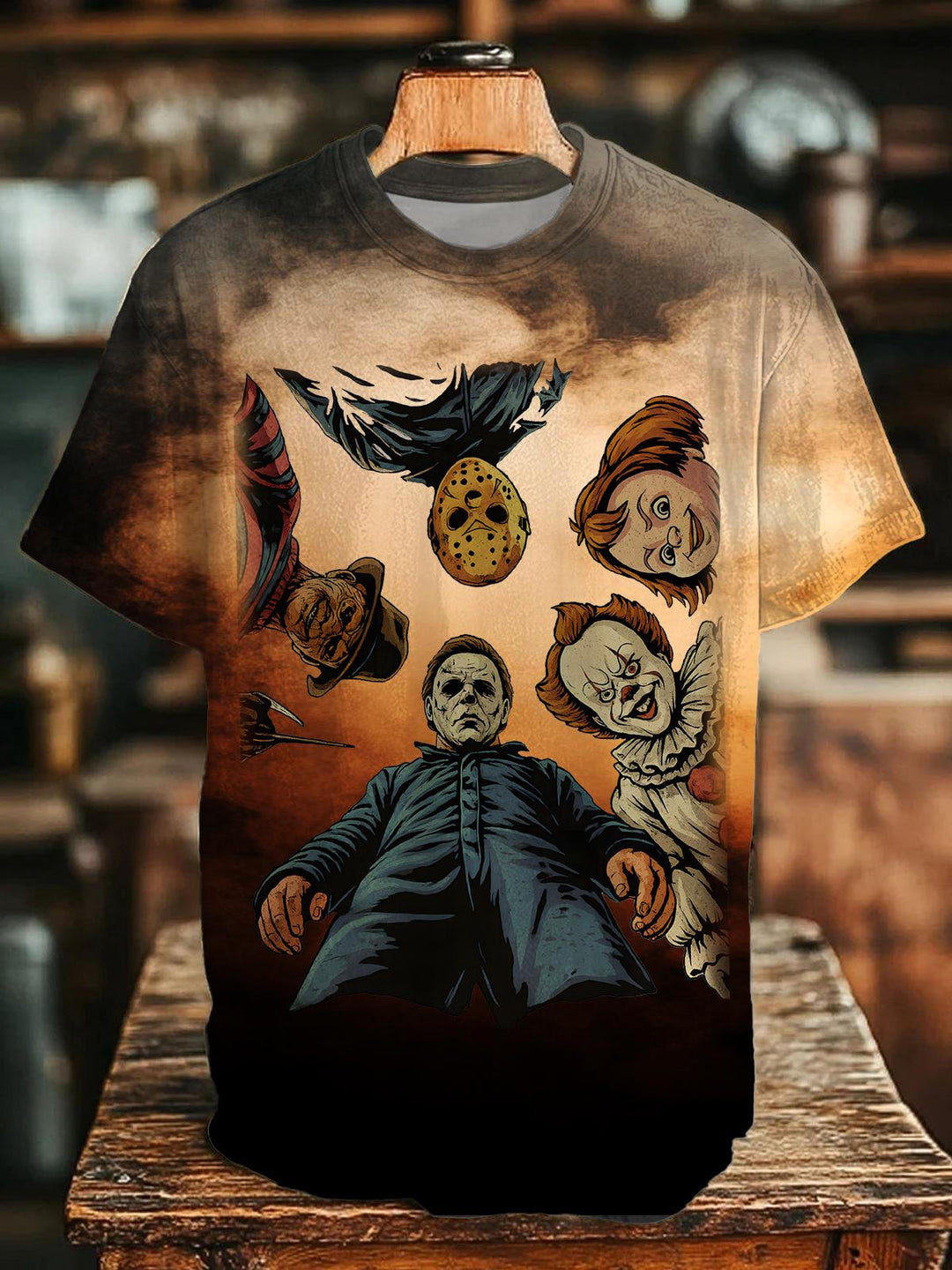 Halloween Character Collection Crew Neck T-shirt