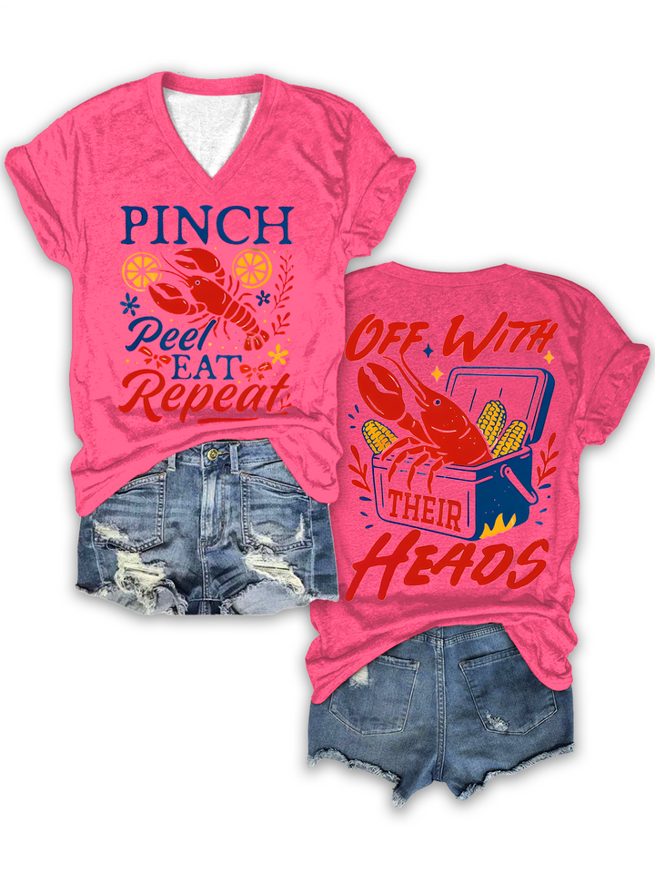 Crawfish Season Party V-neck T-Shirt