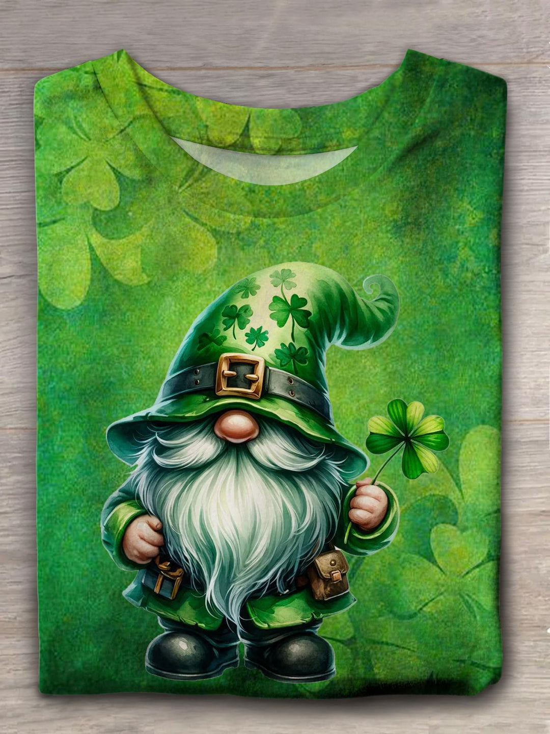 Saint Patrick's Gnomes Crew Neck T-shirt