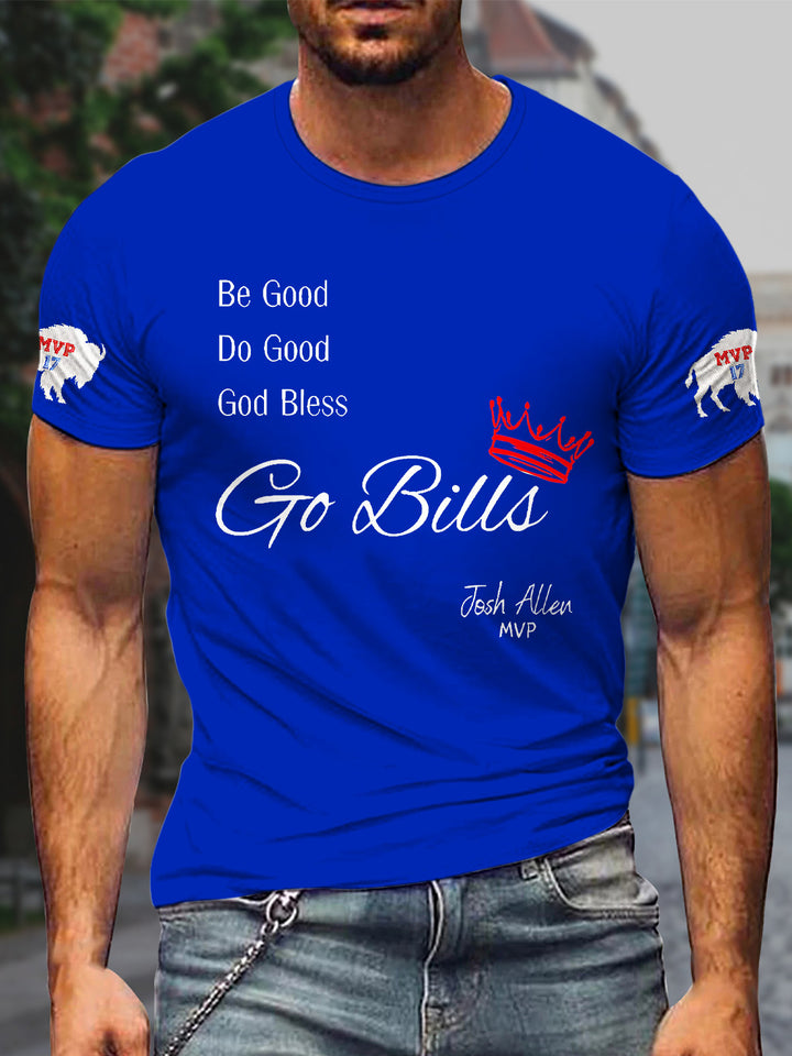Buffalo Bills Football Round Neck Short Sleeve Men's T-shirt