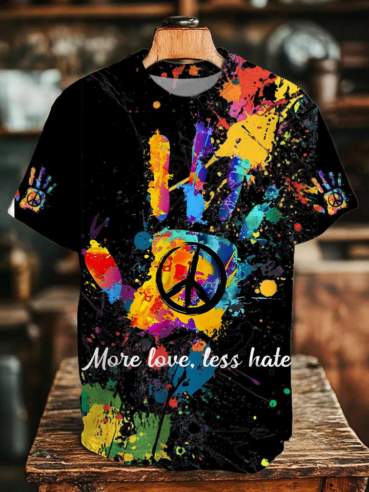 Hippie Art Crew Neck T-shirt