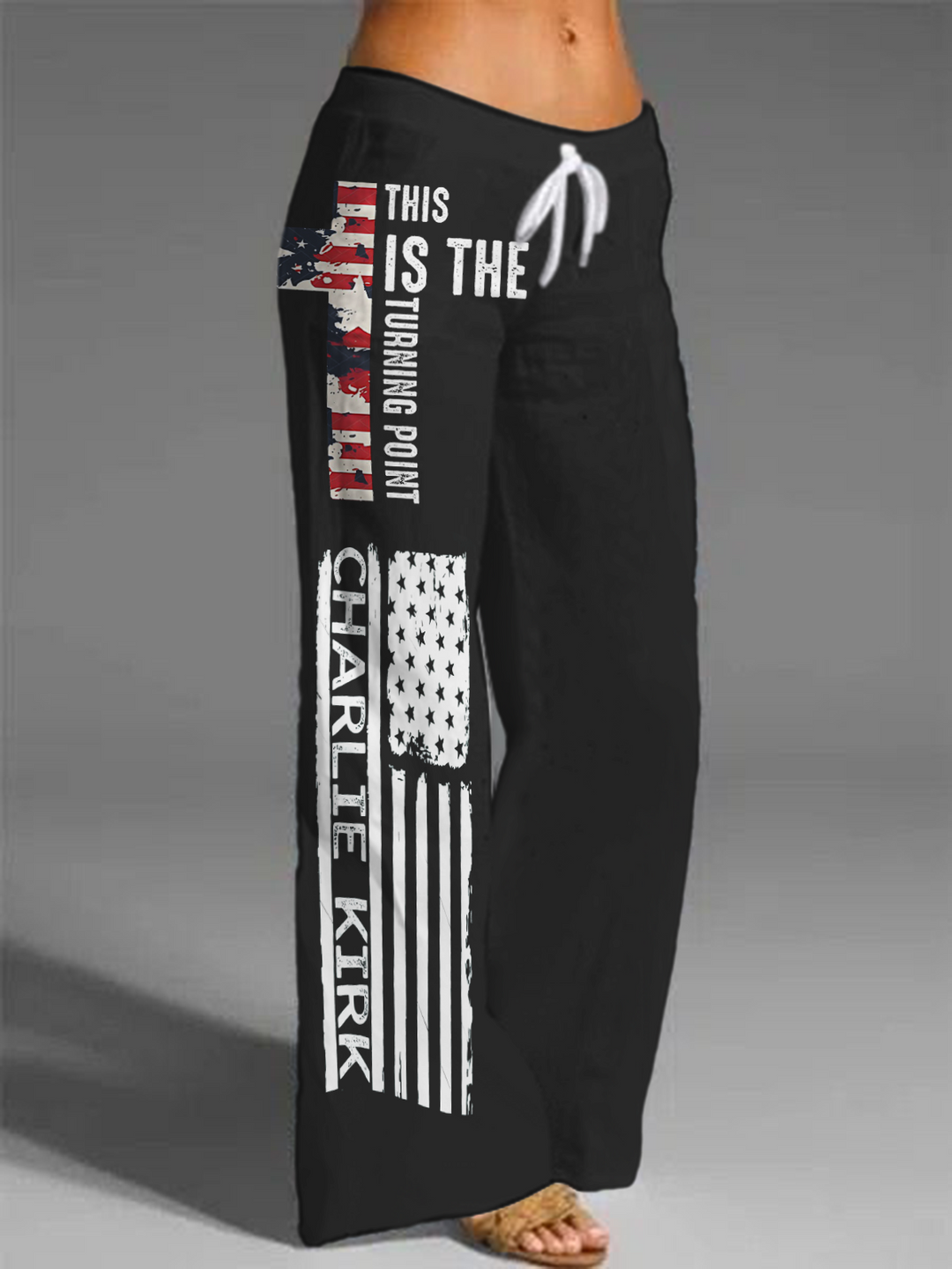 Women's A True Patriot Charlie Kirk Printed Casual Pants