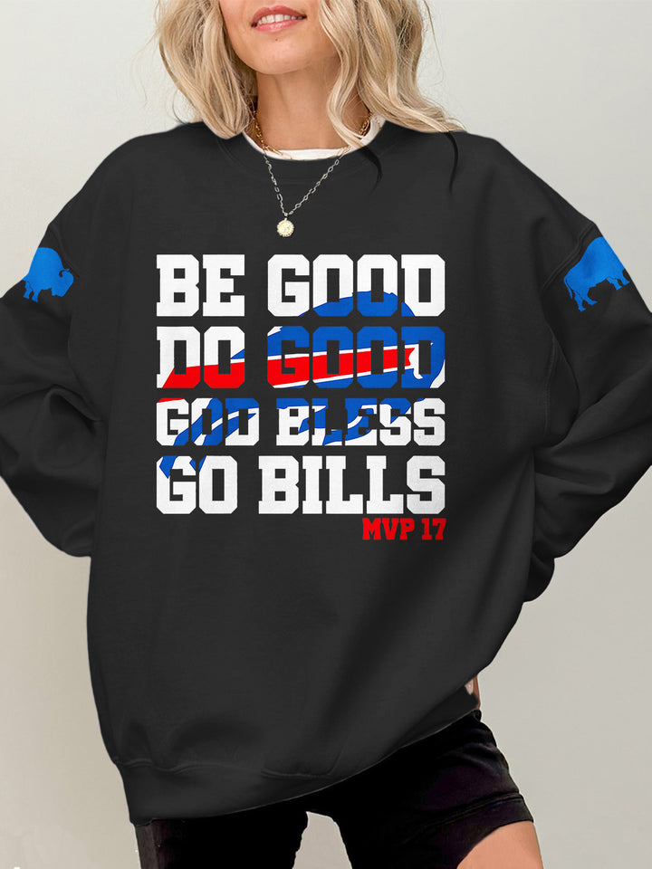 Buffalo Bills Football Printed Long Sleeve Casual Top