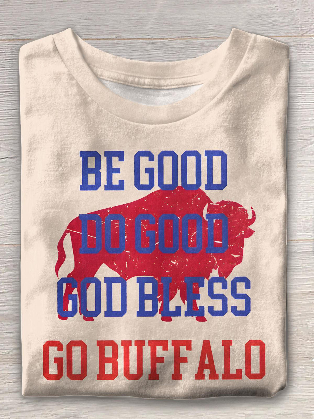 Josh Allen God Bless Crew Neck T-shirt