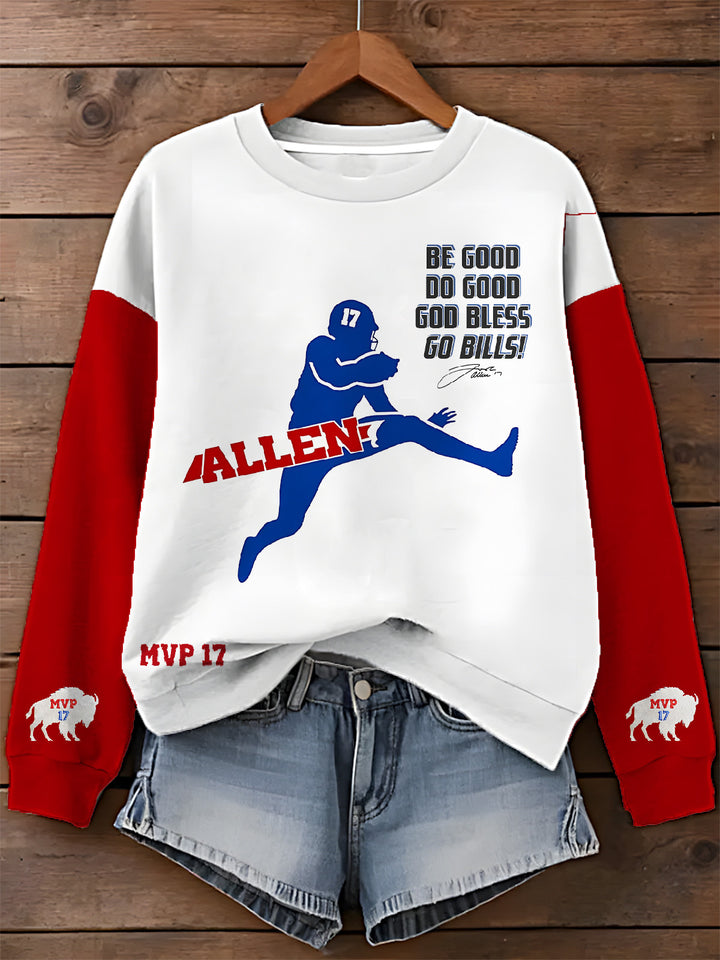 Buffalo Bills MVP17 Printed Long Sleeve Casual Top