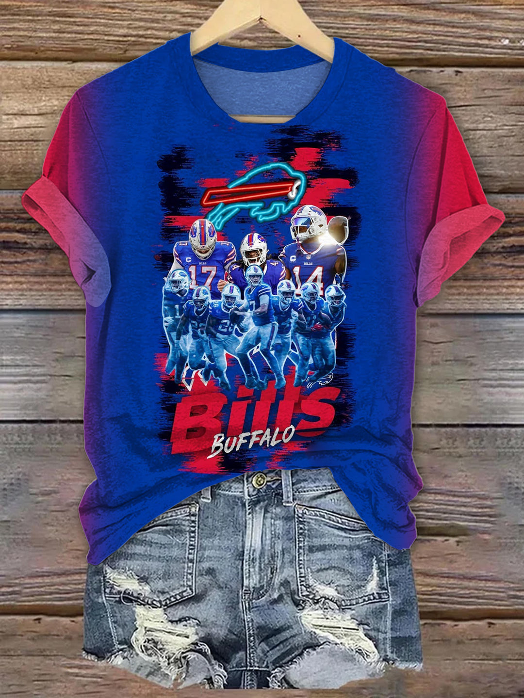 Buffalo Bills Football Crew Neck T-shirt