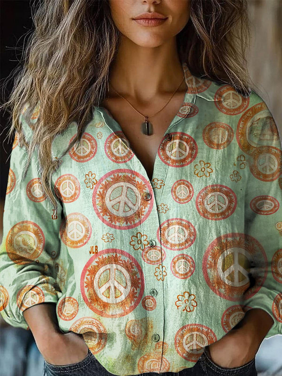 Elegant Hippie Women's Printed Casual Shirt