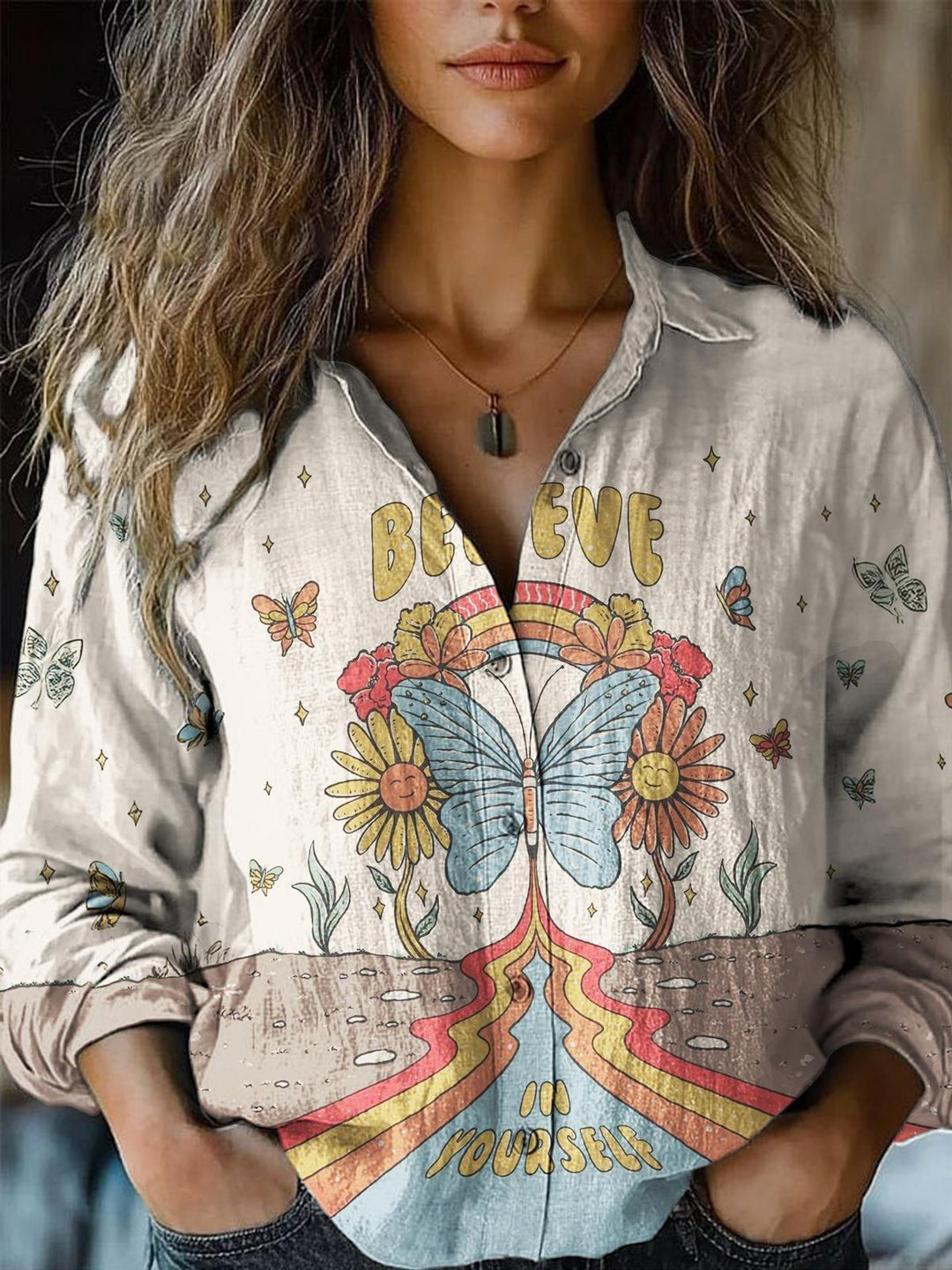 Fun Hippies Women's Printed Casual Shirt