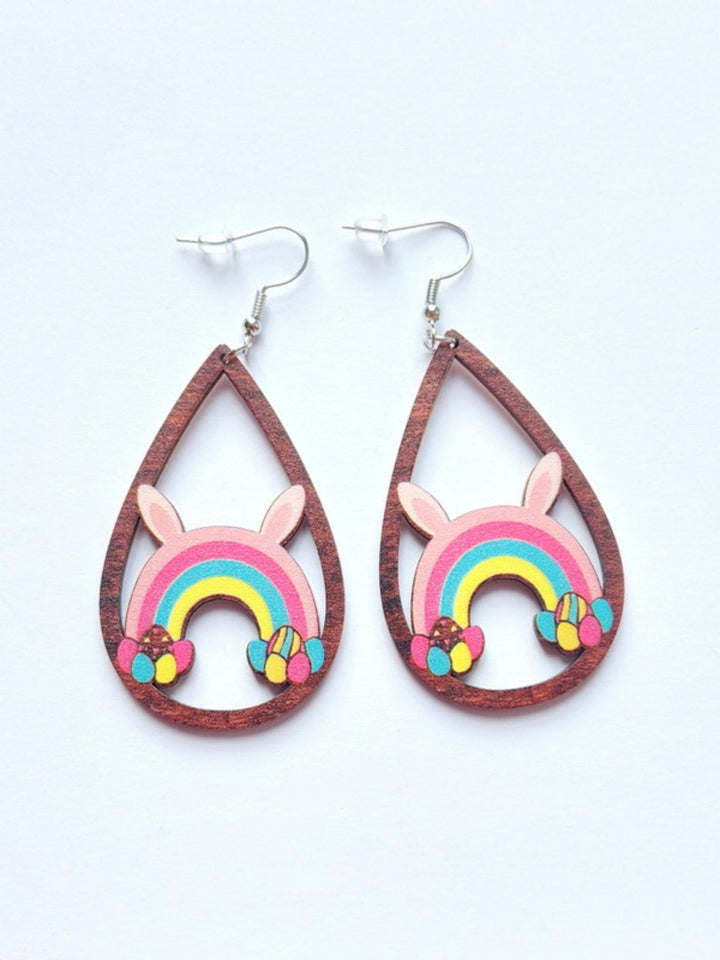 Easter Bunny Water Drop Earrings