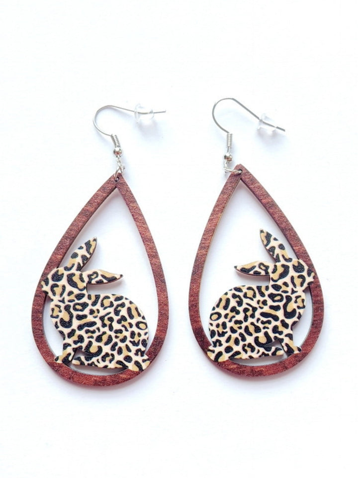 Easter Bunny Water Drop Earrings