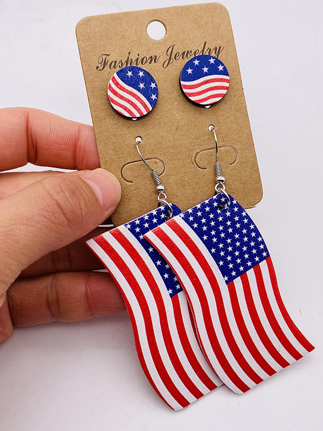 American Flag Earrings