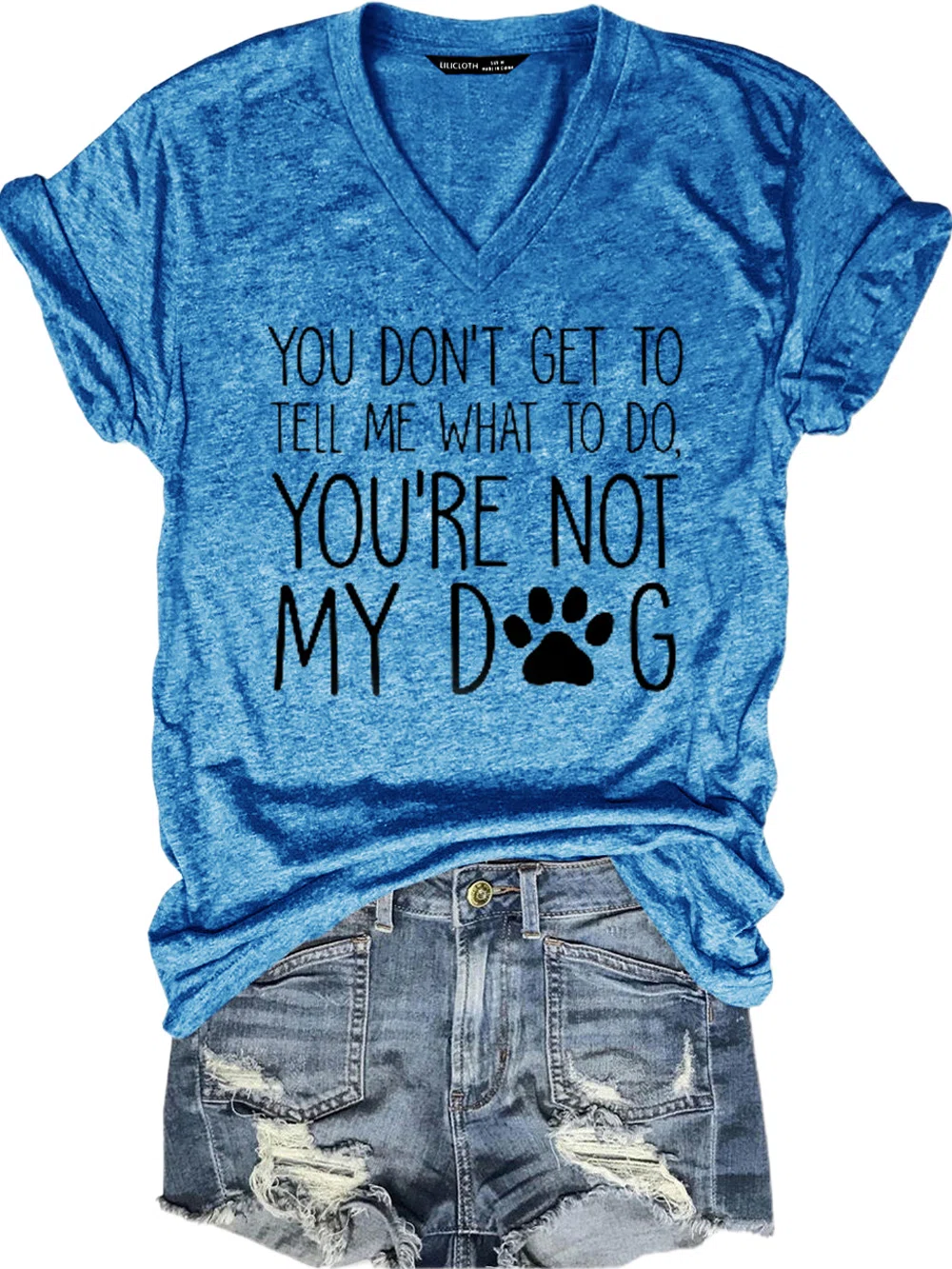 You're Not My Dog V Neck Short Sleeve T-Shirt