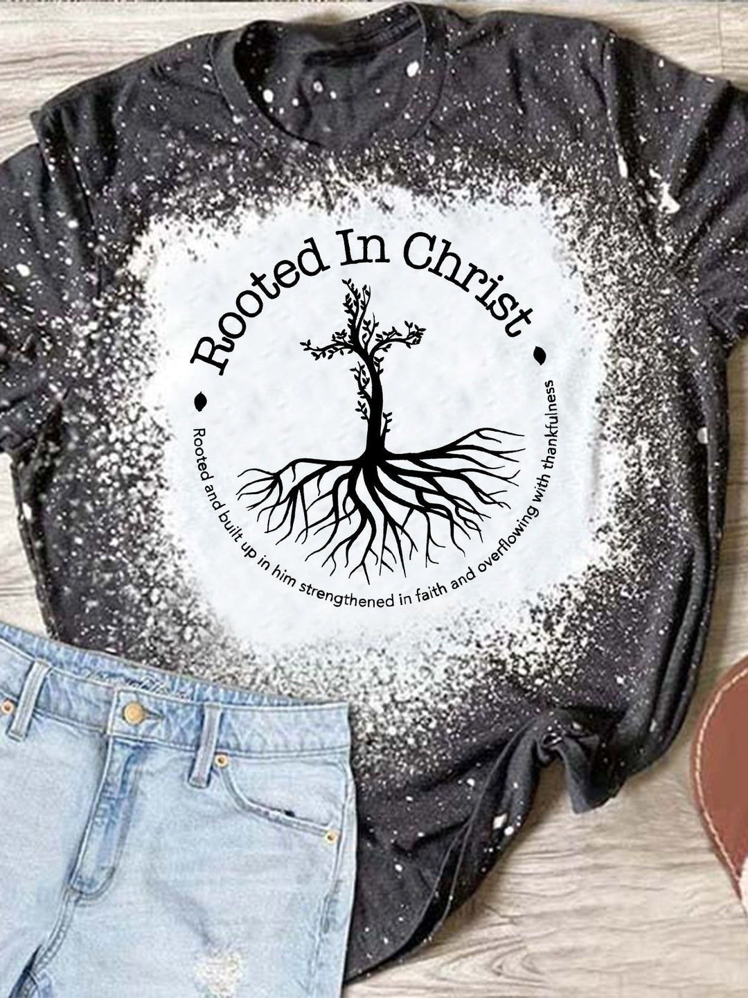 Rooted In Christ Tie Dye T-shirt