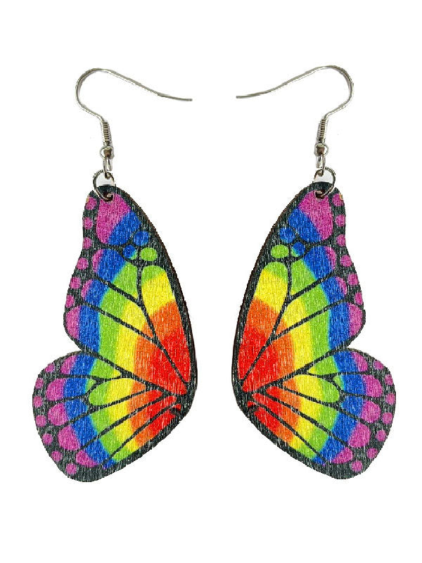 Rainbow Butterfly Earrings