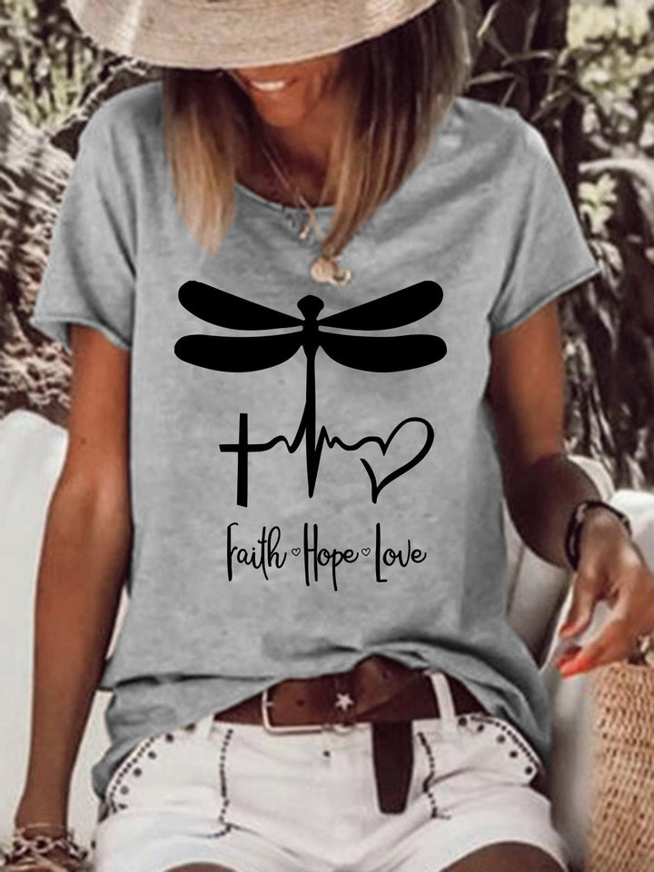 Dragonfly Faith Love Hope Women's Shirts & Tops