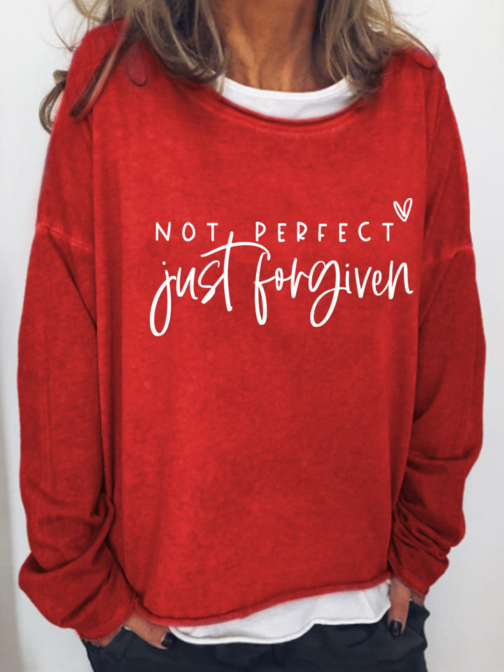 Not Perfect Just Forgiven Long Sleeve Shirt