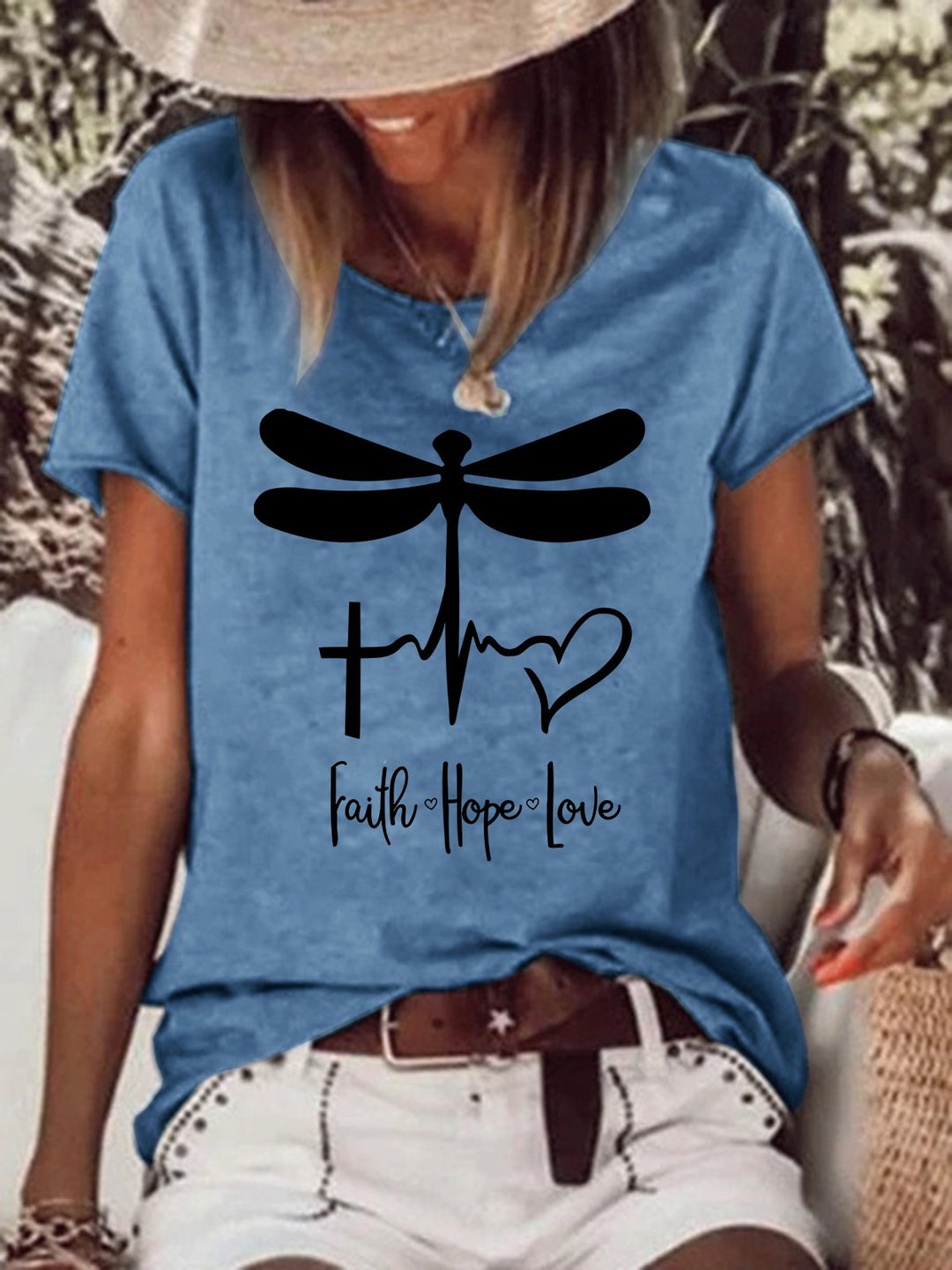 Dragonfly Faith Love Hope Women's Shirts & Tops