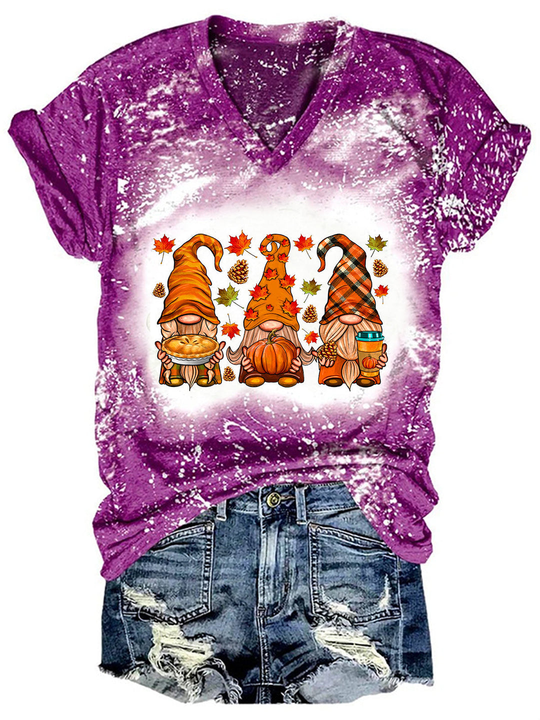 Fall Gnomes Tie Dye Shirt