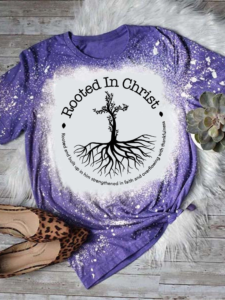 Rooted In Christ Tie Dye T-shirt
