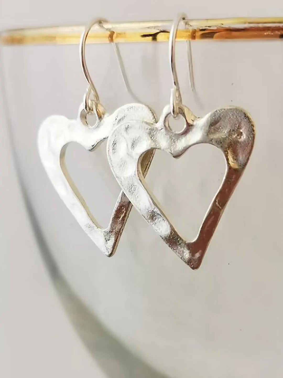 Vintage Heart Valentine Earrings