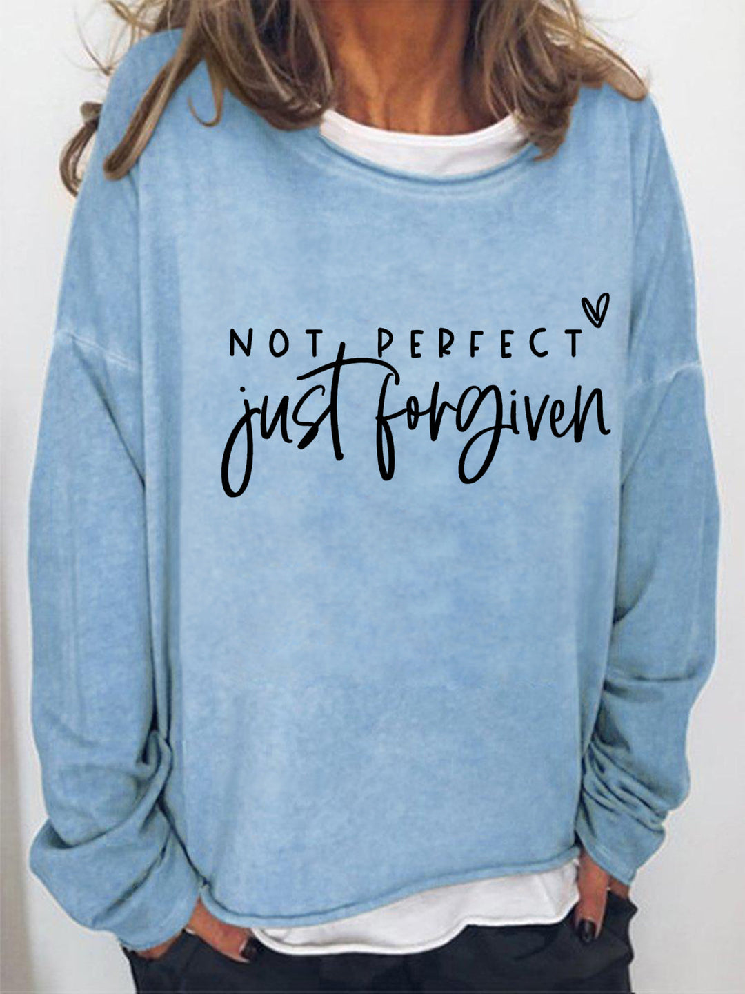 Not Perfect Just Forgiven Long Sleeve Shirt