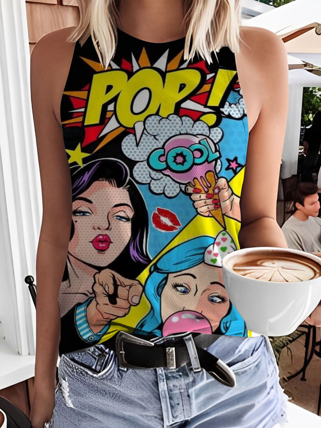 Pop Cool Print Tank Top