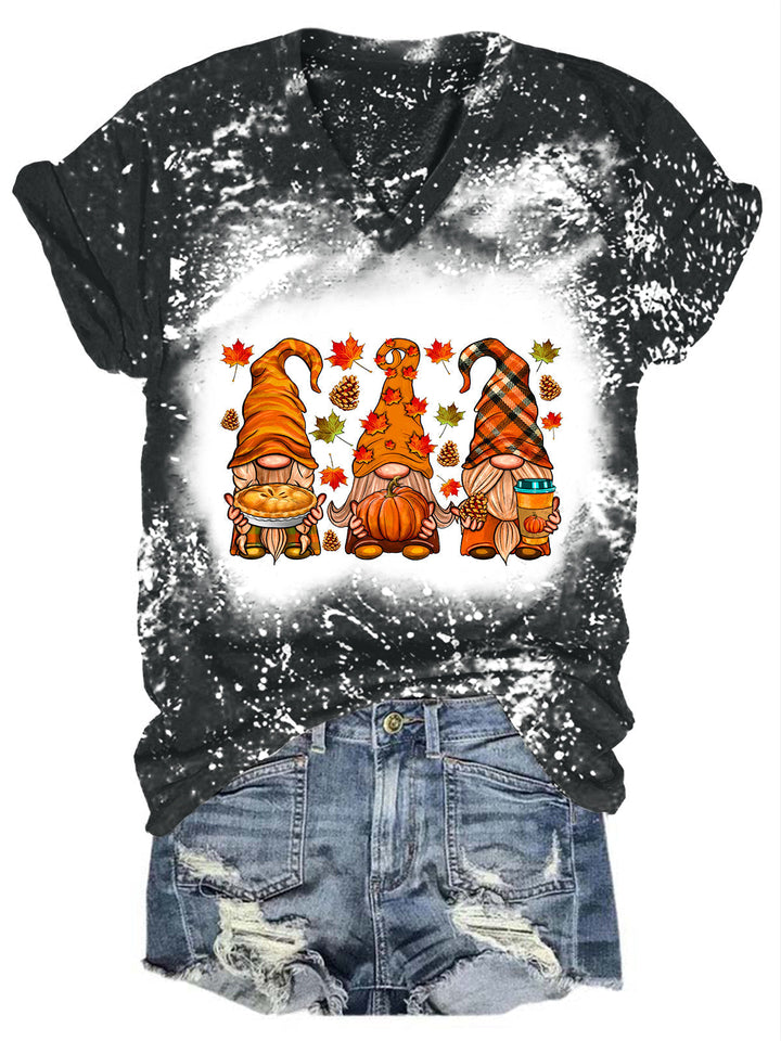 Fall Gnomes Tie Dye Shirt