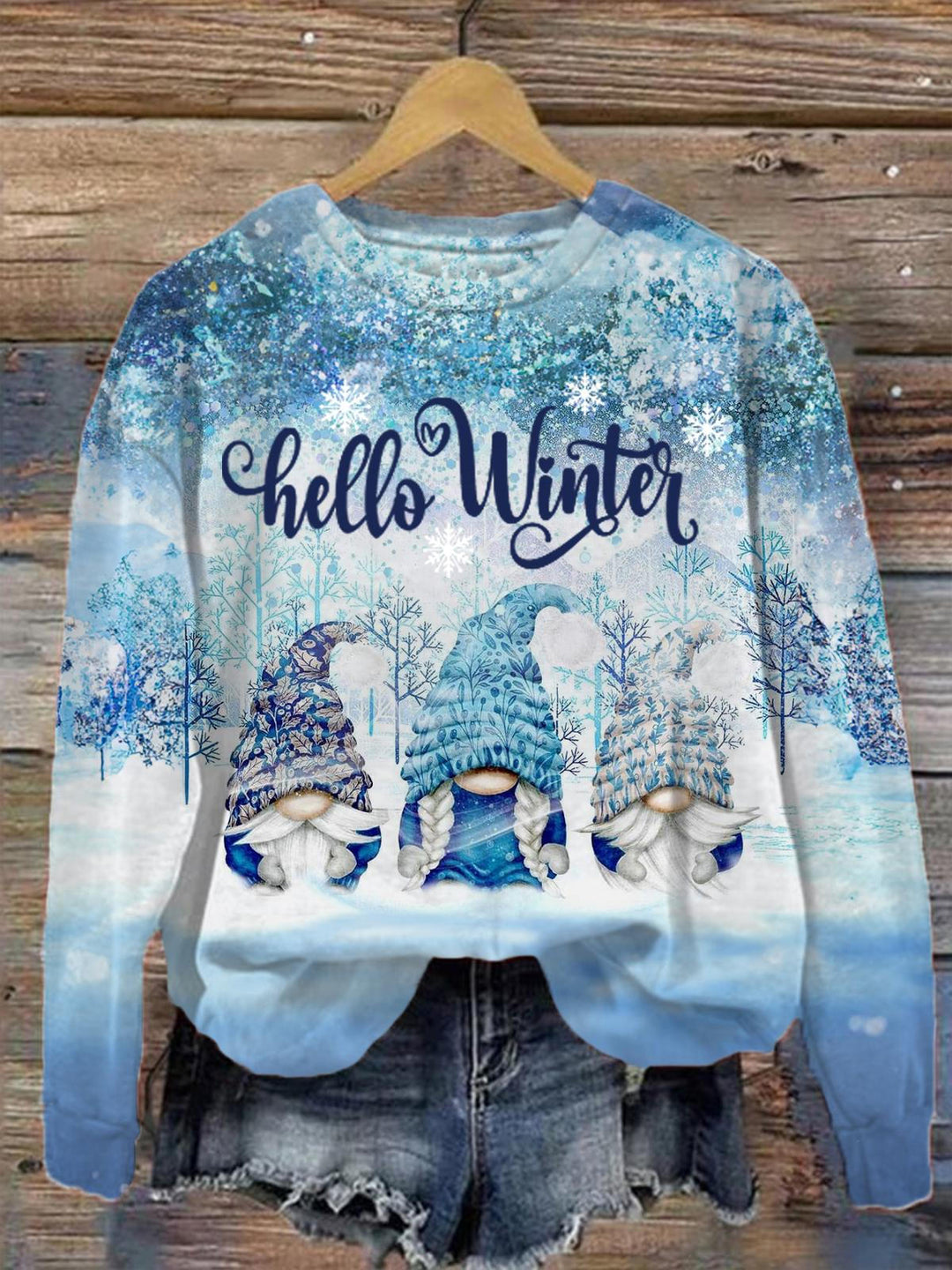 Hello Winter Long Sleeve Top
