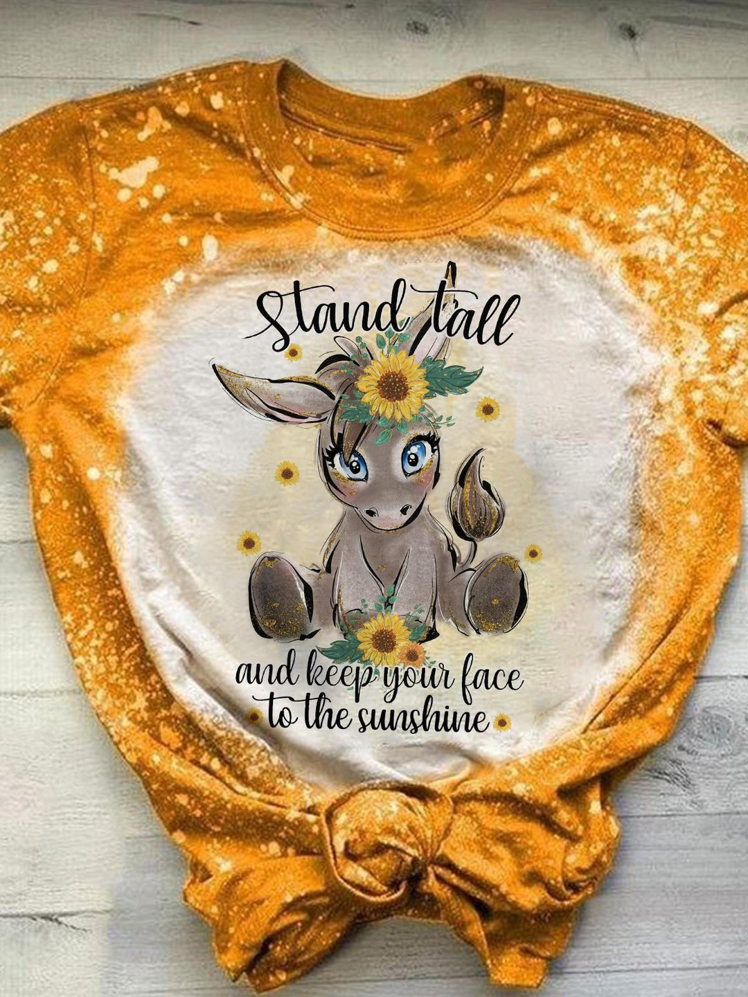 Stand Tall And Keep Your Face To Sunshine Tie Dye T-shirt