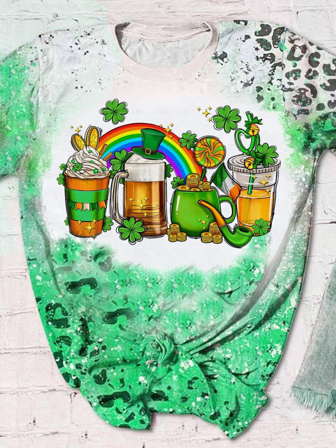 St. Patrick Beer Drink Tie Dye T-shirt
