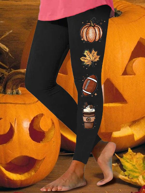 Women's Fall Yall Football Print Leggings