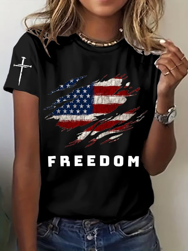 A Ture Patriot Charlie Kirk Crew Neck T-shirt