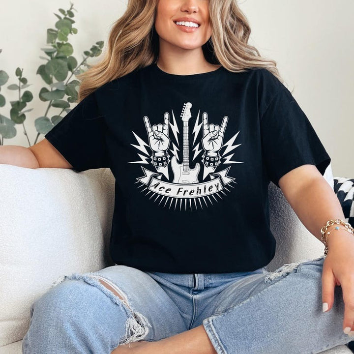 In Memory Of Ace Frehley  Crew Neck T-shirt